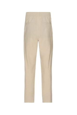 Pantalon slim taille haute en laine - Beige