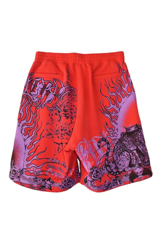 Short - Rouge et violet