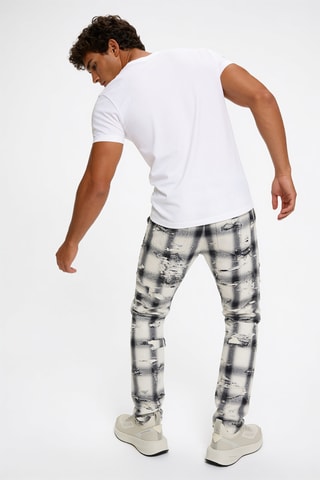 Pantalon straight - Noir et blanc