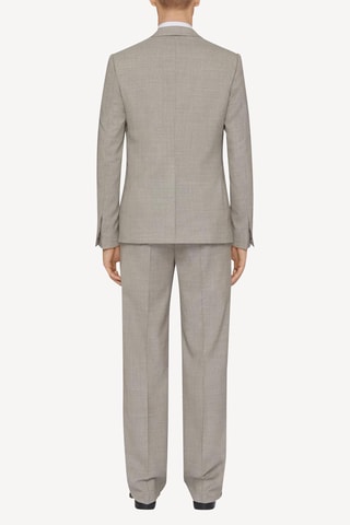 Pantalon de costume slim en laine - Gris clair chiné