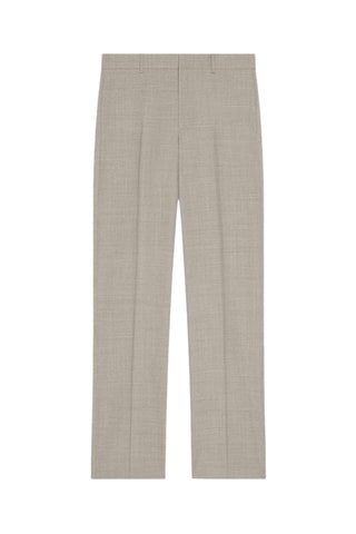 Pantalon de costume slim en laine - Gris clair chiné
