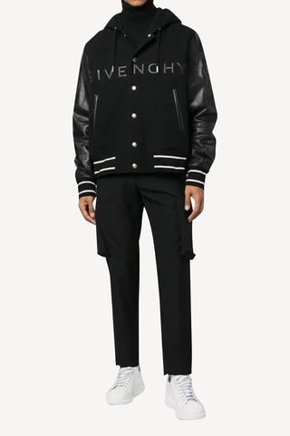 Pantalon slim en laine - Noir