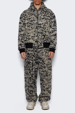 Pantalon loose - Beige et noir