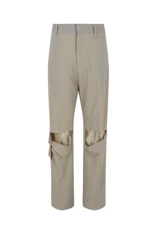 Pantalon straight en laine - Gris foncé