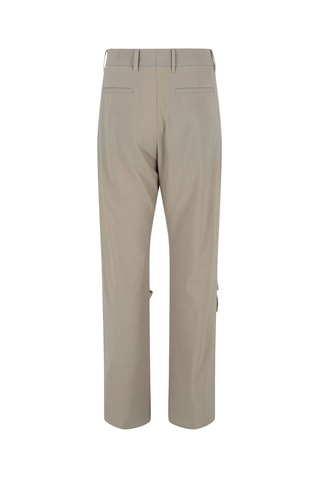 Pantalon straight en laine - Gris foncé