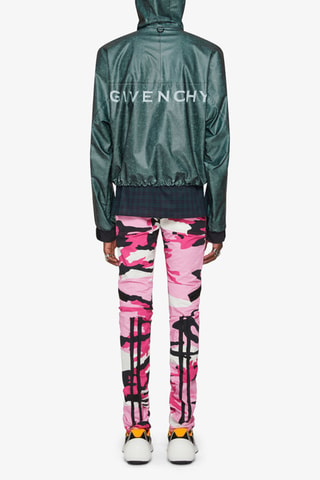 Pantalon skinny - Noir et rose