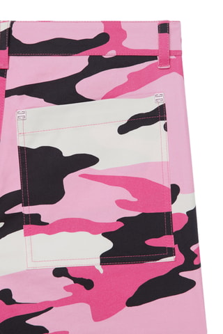 Pantalon skinny - Noir et rose