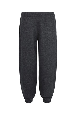 Jogging en laine et cachemire - Gris chiné