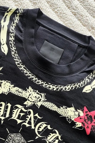 T-shirt droit - Noir