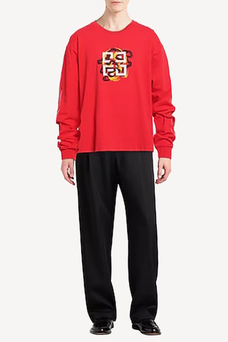 T-shirt boxy - Rouge