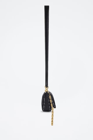 Sac porté épaule en cuir d’agneau - Noir
