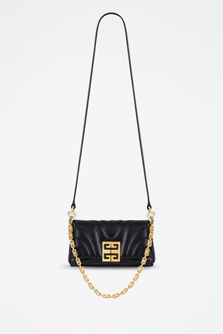Sac porté épaule en cuir d’agneau - Noir