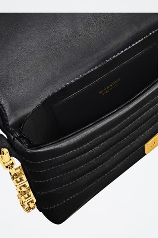 Sac porté épaule en cuir d’agneau - Noir