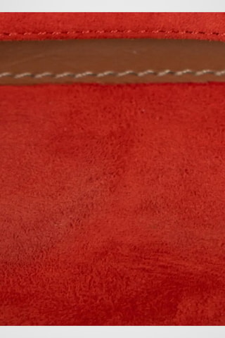Sandales à talons en cuir d’agneau nubuck - Rouge