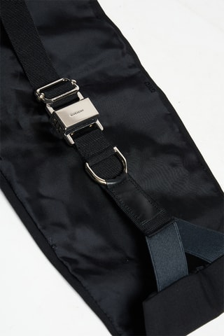 Sac banane en angora et laine - Noir