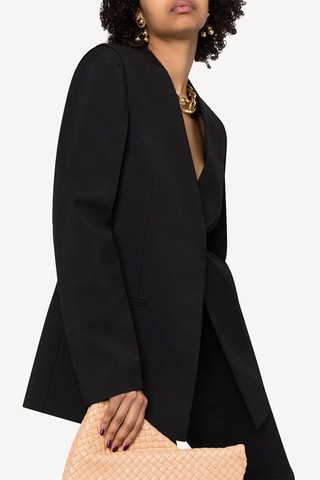 Veste en laine et angora - Noir