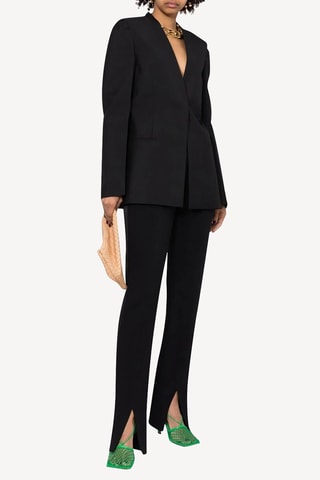 Veste en laine et angora - Noir