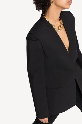 Veste en laine et angora - Noir