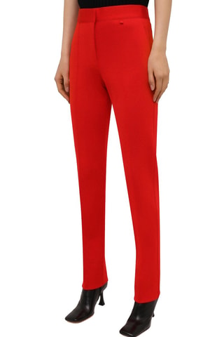 Pantalon taille haute - Rouge