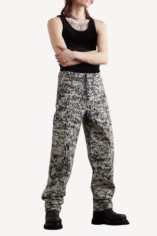 Pantalon slim - Noir et blanc