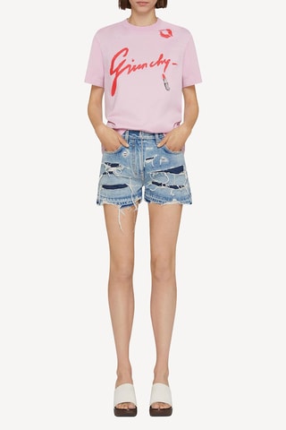 Short en jean - Bleu