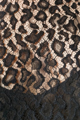 Top en dentelle - Noir