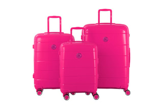 Set 3 valigie (S/M/L) CH3 - 55/65/75 cm - Rosa