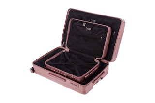 Set 2 valigie (S/M) FE204 - 55/65 cm - Rosa