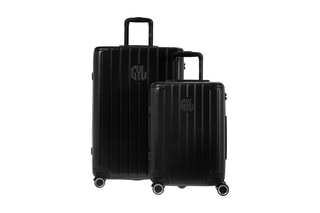 Set 2 valigie (S/M) FE204 - 55/65 cm - Nero