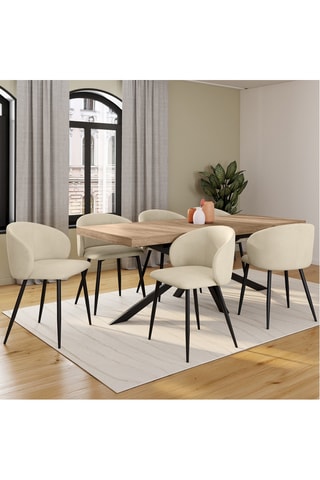 6 sedie Léona - 51 x 71 x 53 cm