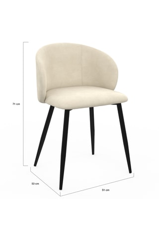 6 sedie Léona - 51 x 71 x 53 cm