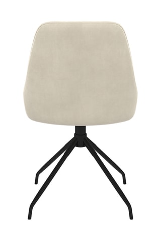 Sedie Olivia girevoli in velluto piedi in metallo - 47,5 x 54 x 79 cm – set x 2