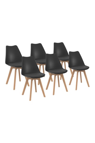 6 sedie Nordia - 46 x 79,5 x 51 cm