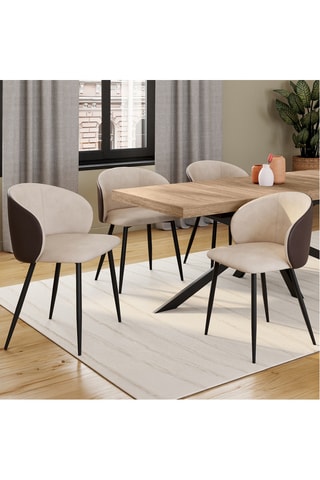 4 sedie Léona - 71 x 53 x 51 cm