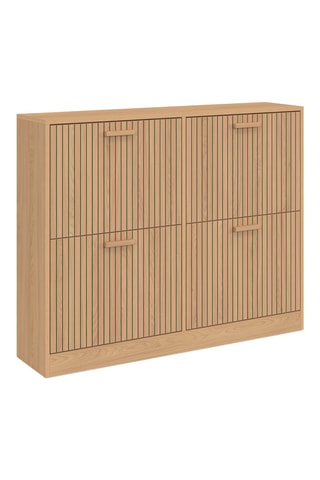 Scarpiera 4 sportelli Faustine - 100 x 23,5 x 80 cm