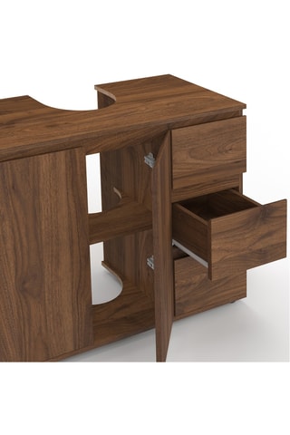 Mobile lavabo semplice 1 anta Tom - 60 x 70 x 30 cm