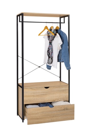 Guardaroba 2 cassetti Memphis - 80 x 167 x 40 cm
