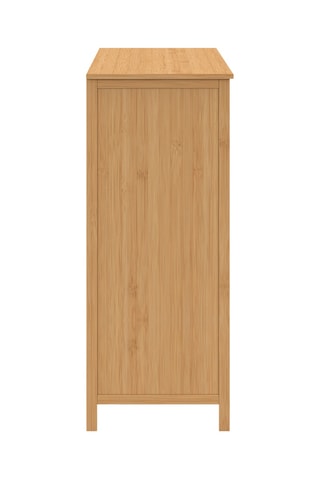 Mobiletto bagno 2 ante in bambù Maya - 80 x 80 x 33 cm