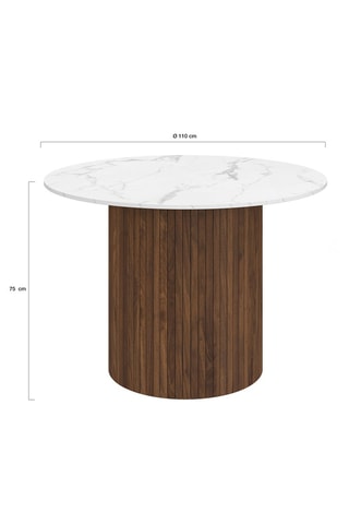 Tavolo Alvar - 110 x 75 x 110 cm