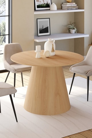 Tavolo da pranzo rotondo Elvis legno - Ø110-150cm