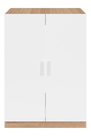 Armadietto per lavatrice 2 ante in bambù Will - 91 x 65 x 64 cm
