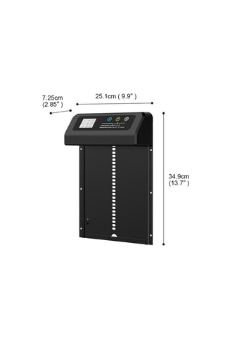 Automatische deur voor solar kippenhok met afstandsbediening - Zwart - 34,9 x 25,1 cm