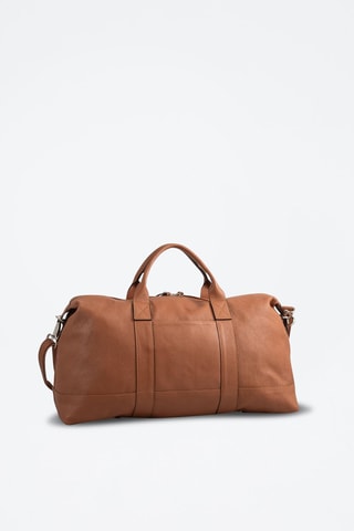 Bolso bowling de piel Saulu - Camel