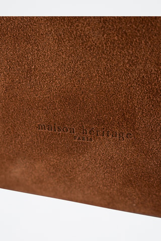 Bolso de nobuk  - Marrón