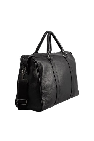 Bolso bowling de piel Lony - Negro