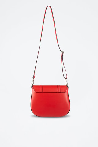 Bandolera de piel Tex - Rojo