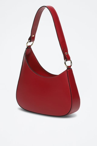 Bolso de piel Aline - Rojo oscuro