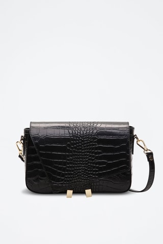 Bandolera de piel Aela - Negro