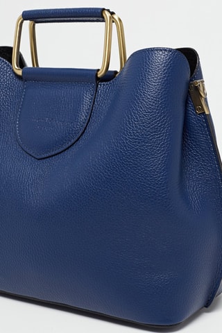 Bolso de piel Dalia - Azul marino