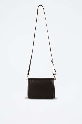 Bandolera de piel Core - Negro
